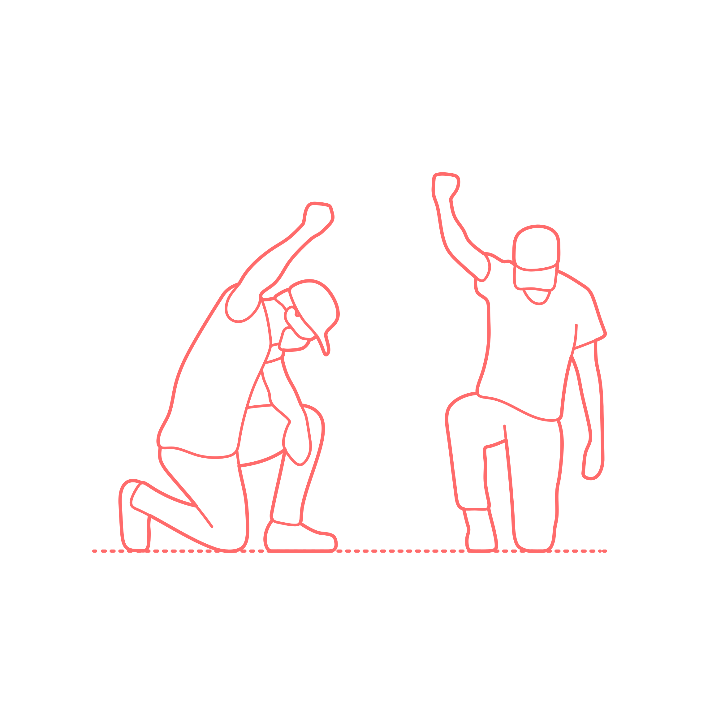 Humans Protest Protesters Men Kneeling Outline Svg File Free Vectors